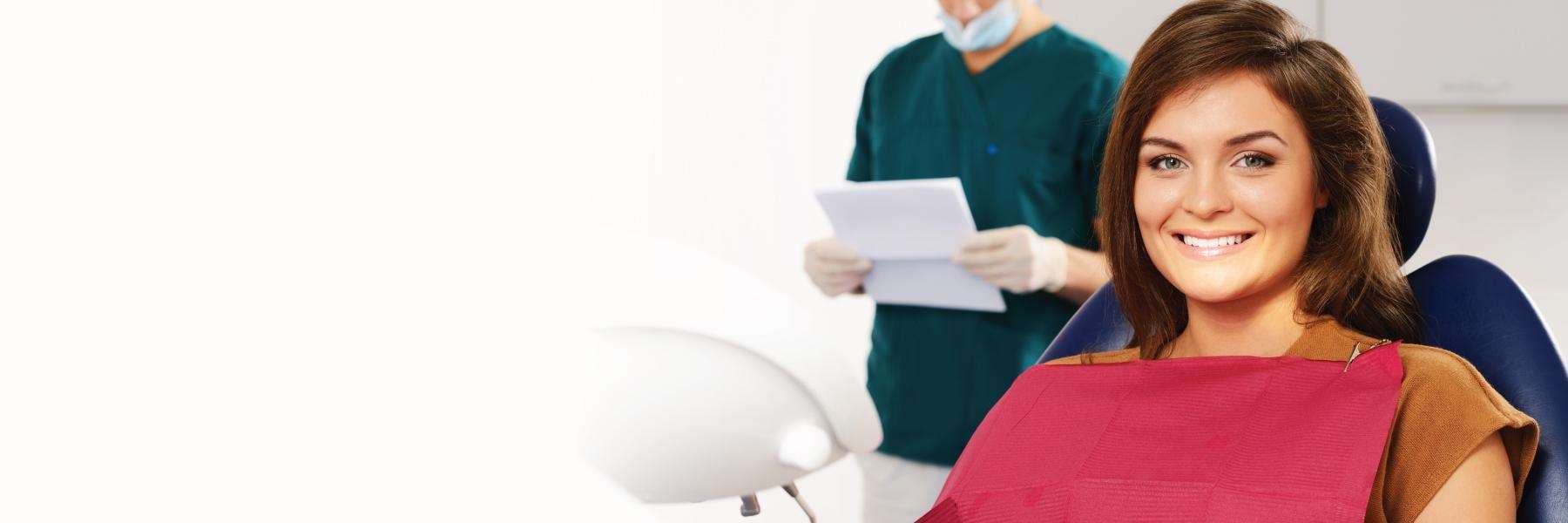 A woman at the dentist | veneers in Springfield MO