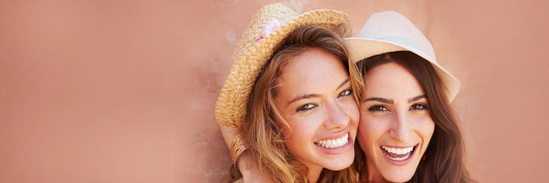 Woman with zoom teeth whitening in aurora il