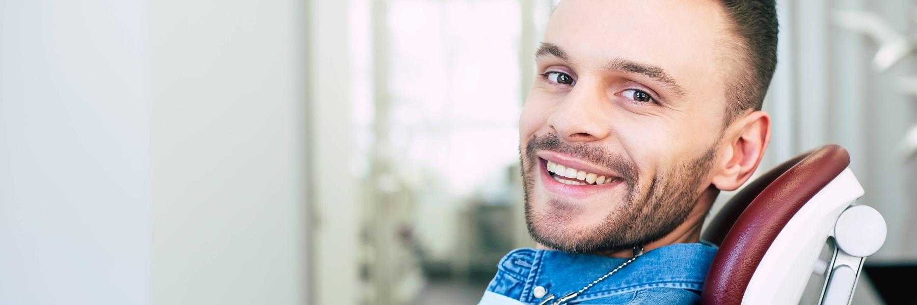 man at the dentist for a root canal in springfield mo